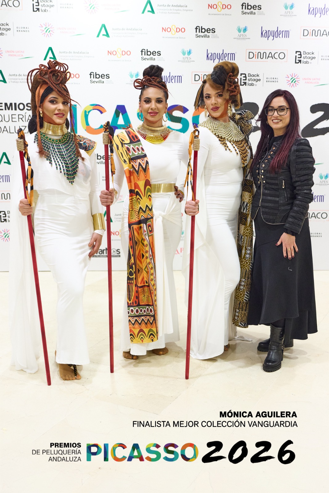 Mónica Aguilera. Finalista Colección Vanguardia y Mejor Peluquera Andaluza del Año